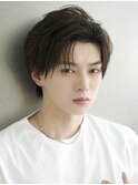 色気溢れバングショートかき上げニュアンスセンターパート