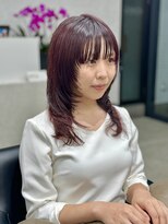 ハヤシ シーズン デザイン(HAYASHI SEASON DESIGN)&nbsp;艶髪小顔似合わせカット顔まわりレイヤーボブエモージュミディ
