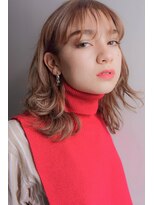 アリー 原宿 表参道(ALLY)&nbsp;[ALLY阿部]大人気のミルクティーベージュ×レイヤースタイル