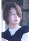 ◆大人キレイな小顔襟足スッキリショートボブ 30代40代50代