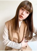 ストレートロング×ミルクティーベージュ ○堀越太真樹