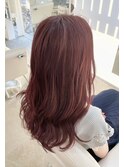 【Velis】ブリーチなしのダブルピンクルビーカラー♪