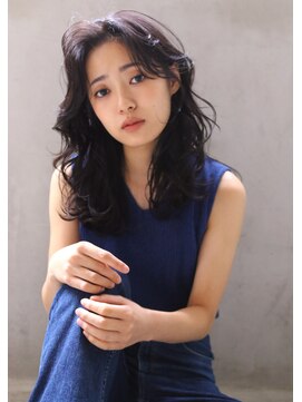 ブラン 天王寺(Blanc) 【Blanc】ダークラベンダーアッシュ_レイヤーセミロング