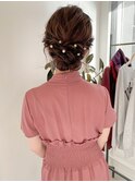 ヘアセット 結婚式 二次会