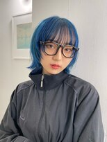 レコ 渋谷(LECO)&nbsp;ブルーのボブウルフ