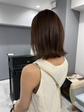 キャパサウス 春日 大野城店(CAPA south) レイヤーボブ　外ハネボブ　アッシュベージュ　暗髪