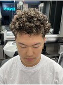 波巻きパーマスパイラルパーマツイストパーマメンズパーマカット