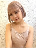 耳掛けも可愛い内巻きボブ