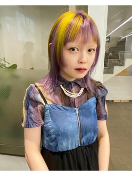 レコ 渋谷(LECO) デザインウルフ　パープルとイエロー