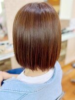 アークスヘアー&nbsp;20代30代40代ストレートボブ小顔艶感ナチュラルブラウン