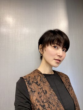 ハルキ ミナト ジャパン オオサカ(HARUKI MINATO japan OSAKA) 大人ガーリー チョコレート プリカール 小顔 丸みショートボブ