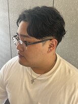 ニアウ 太田店(Niau)&nbsp;メンズナチュラルセンターパートニュアンススパイラルパーマ