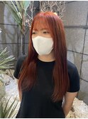 【吉田 佑衣】ブリーチなしでも出来るオレンジカラー