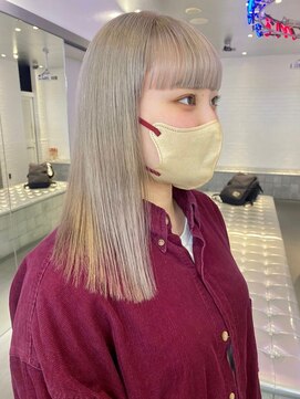 ゲーム 原宿店(GAME) ダブルカラーブロンドベージュカラーケアブリーチハイトーン韓国