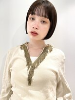 大人ボブ/アッシュカラー/簡単スタイリング/ボブ