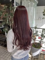 ヘアーアンドメイク ビス(HAIR&MAKE bis) カシスピンク/カシスレッド/ブリーチなしダブルカラー【あさみ】