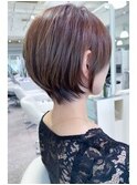 20代30代40代小顔ハンサムショートショコラブラウン