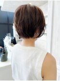 福山Caary20代30代40代50代60代ショート小顔補正立体カット