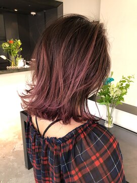 マスカリ(muscali) 【原田】カシスピンク　バレイヤージュ　伸びても気になりづらい