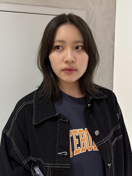 ヨーク(YOKE) 【YOKE】ダブルカラーオリーブブラウングレージュ顔周りカット