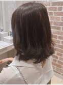 大人かわいい☆縮毛矯正×デジタルパーマ♪ミディアム/50代