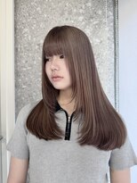 サンク 原宿 表参道(cinq)&nbsp;ブリーチカラーハイトーンカラーヘーゼルベージュカラーブリーチ