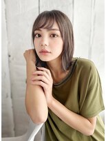 ナル 宇都宮(nalu)&nbsp;透け感バングのニュアンスくびれカール