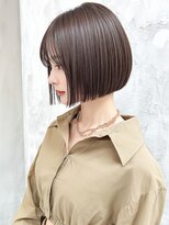 カバーヘアアンドスパ ブリス 浦和(COVER HAIR&SPA bliss) 透明感ココアベージュ◎小顔見せ切りっぱなしショートボブp浦和