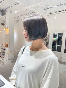 ジュベ 別府店(juve.) 別府ショートボブ顔まわりレイヤーカット髪質改善カラー20代30代