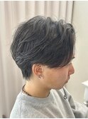 MEN’S HAIR/サーフカール/刈り上げセンターパート/伊勢崎