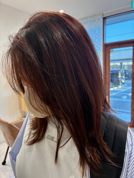 ヘアーズ 住吉店(HAIRZ) 《HAIRZ》大岩真弓 レッド!ブリーチ無し