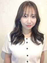ザブックハンドサロン(The book hand salon)&nbsp;ラベンダーグレージュ×セミロング