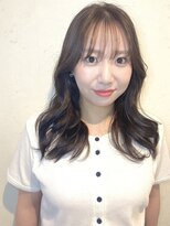 ザブックハンドサロン(The book hand salon) ラベンダーグレージュ×セミロング
