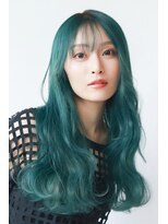 トップシェイプ(TOP SHAPE) 韓国風ブルーグリーンロング