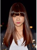 夜に映える艶感たっぷりストレート