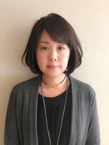 ロンド 銀座(Lond)&nbsp;大人可愛いワンカールボブ　担当川瀬賢翁