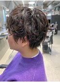 しっかりパーマ、マッシュショート、マニッシュショート