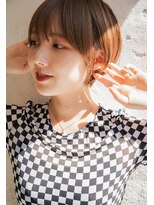 カライング(ing) 大人可愛い20代30代40代黒髪前下がりショートボブ丸みショート◎