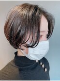 グラデーションショートボブ