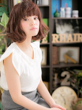カバーヘア ブリス 大宮西口(COVER HAIR bliss) くせ毛風Aライン小顔濡れ髪切りっぱなしボブc5大宮20代30代40代