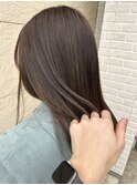 『stylist渡邊』脱白髪染めハイライトグレージュ