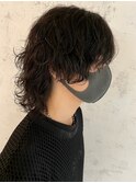 [MIHO*ADOR]マッシュウルフ / 黒髪 /パーマ / 