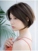 前髪なし大人ショートボブ20代30代40代【AIN.表参道】川原大地