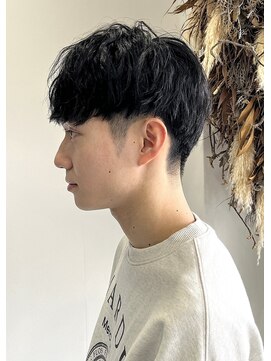 ネクストフォーヘアー(NEXT for hair) ツーブロックメンズマッシュ　ニュアンスパーマスパイラルパーマ