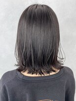 アルバム 池袋(ALBUM) くびレイヤーセミディ美髪アッシュブラック_ba498241