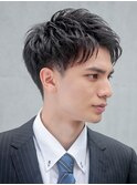 大人ビジネスショートアップバングリクルートツーブロ