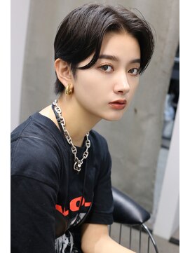 エトラ 渋谷店(etora) ★スーツ短髪毛流れセンターパート黒髪シークレットパーマ