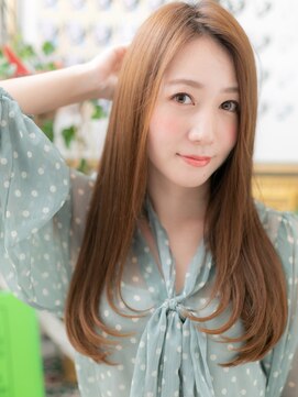 カバーヘア イヴ 戸頭店(COVER HAIR EVE) ★透明感カラー美髪ワンカールかきあげロング20代30代40代★10