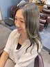 カラー（頭皮ケアメニュー付き）￥6000