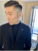 アップバング スキンフェード ツーブロック ツイストパーマ